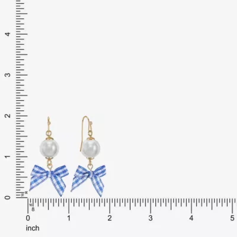 Liz Claiborne Womens Round Drop Earrings