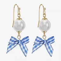 Liz Claiborne Womens Round Drop Earrings