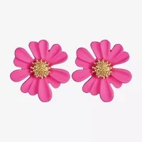 Liz Claiborne 28.1mm Flower Stud Earrings