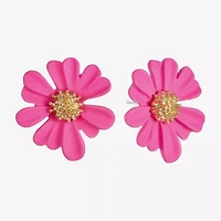 Liz Claiborne 28.1mm Flower Stud Earrings