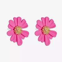 Liz Claiborne 28.1mm Flower Stud Earrings