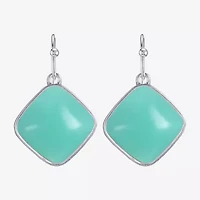 Liz Claiborne Womens Blue Drop Earrings
