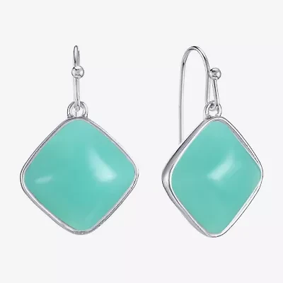 Liz Claiborne Womens Blue Drop Earrings
