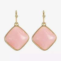 Liz Claiborne Womens Pink Drop Earrings