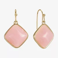 Liz Claiborne Womens Pink Drop Earrings