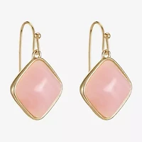Liz Claiborne Womens Pink Drop Earrings