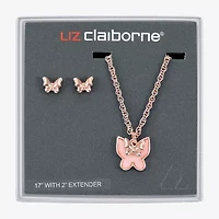 Liz Claiborne Womens Shell Butterfly 2-pc. Jewelry Set