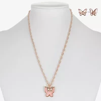 Liz Claiborne Womens Shell Butterfly 2-pc. Jewelry Set