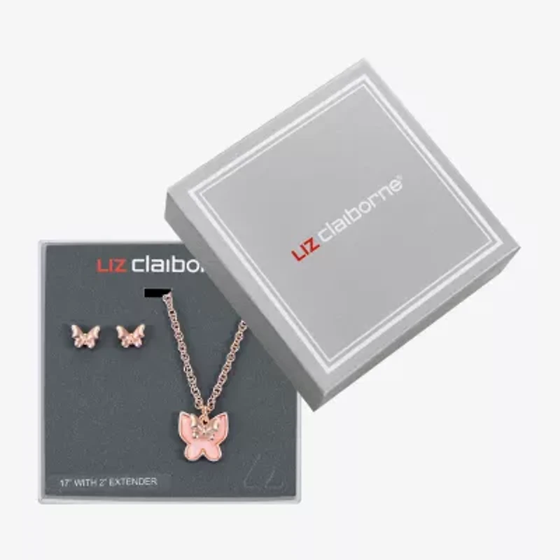 Liz Claiborne Womens Shell Butterfly 2-pc. Jewelry Set