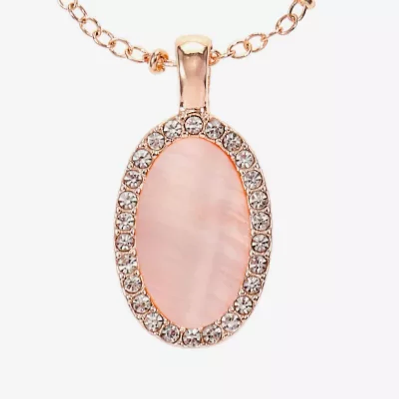 Liz Claiborne Womens Shell Oval 2-pc. Jewelry Set