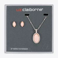 Liz Claiborne Womens Shell Oval 2-pc. Jewelry Set