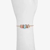 Liz Claiborne Womens Glass Charm Bracelet