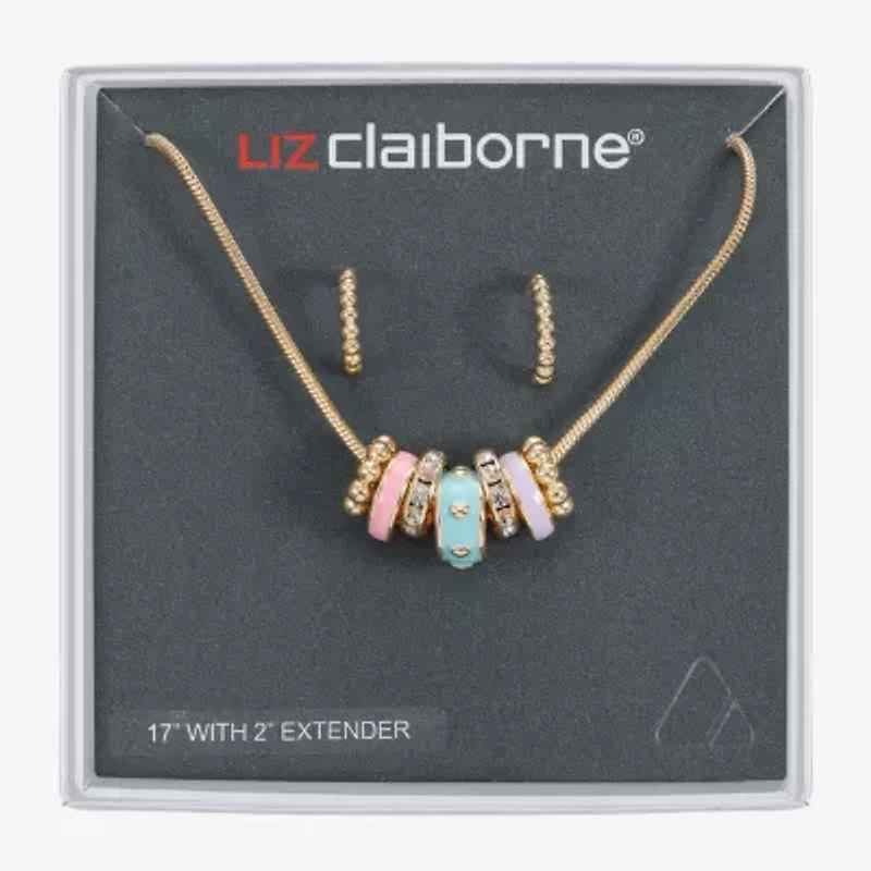 Liz Claiborne Womens Glass 2-pc. Jewelry Set