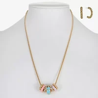 Liz Claiborne Womens Glass 2-pc. Jewelry Set