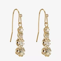 Monet Jewelry Womens Glass Round Drop Earrings