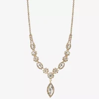 Monet Jewelry Womens Glass 17 Inch Y Necklace