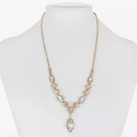 Monet Jewelry Womens Glass 17 Inch Y Necklace