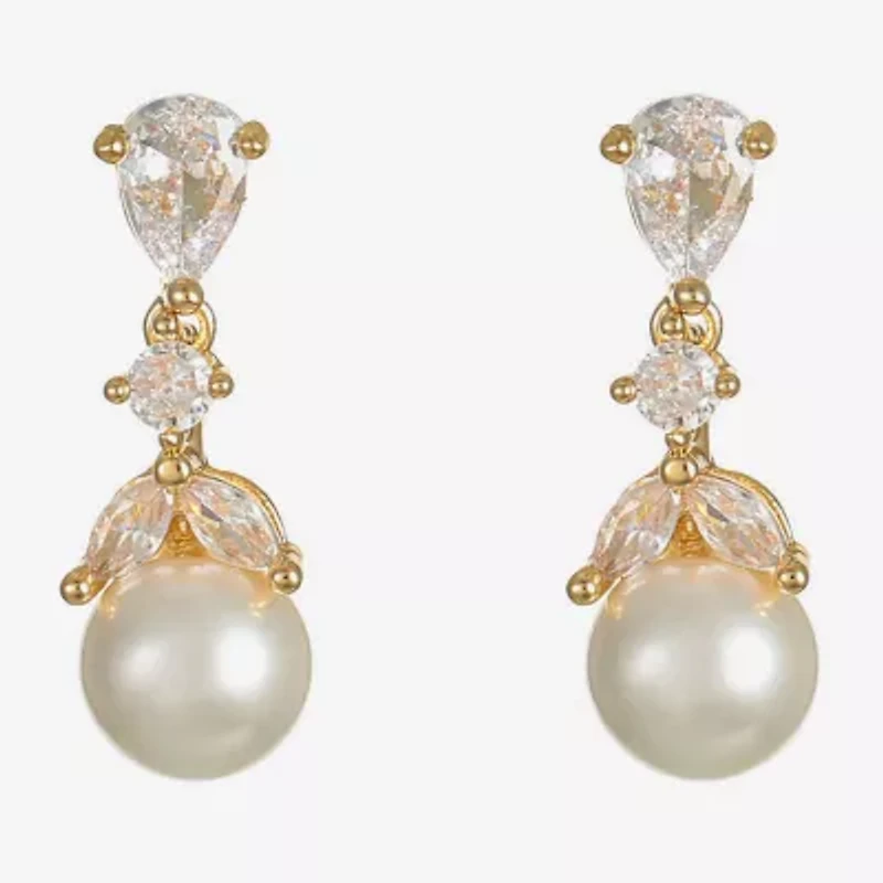 Monet Jewelry Womens Glass Hypoallergenic Drop Earrings