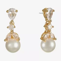 Monet Jewelry Womens Glass Hypoallergenic Drop Earrings