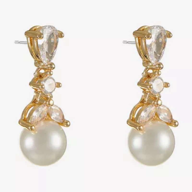 Monet Jewelry Womens Glass Hypoallergenic Drop Earrings