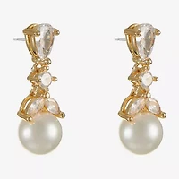 Monet Jewelry Womens Glass Hypoallergenic Drop Earrings