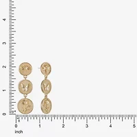 Monet Jewelry Womens Round Hypoallergenic Drop Earrings