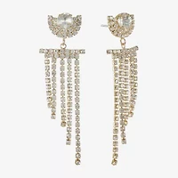 Monet Jewelry Womens Glass Round Hypoallergenic Drop Earrings