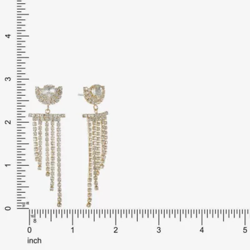 Monet Jewelry Womens Glass Round Hypoallergenic Drop Earrings