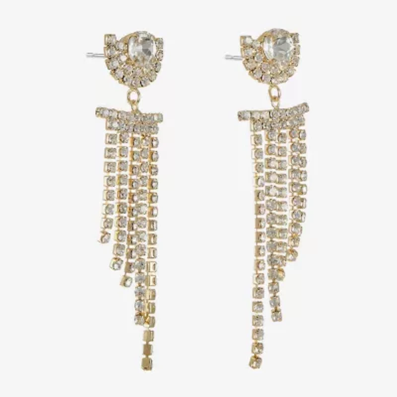 Monet Jewelry Womens Glass Round Hypoallergenic Drop Earrings