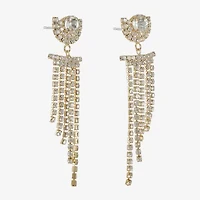 Monet Jewelry Womens Glass Round Hypoallergenic Drop Earrings