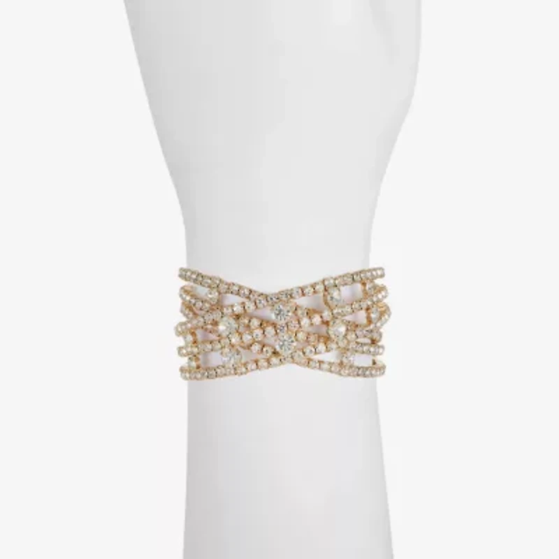 Monet Jewelry Womens Glass Cuff Bracelet