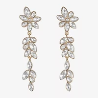 Monet Jewelry Womens Glass Marquise Hypoallergenic Drop Earrings