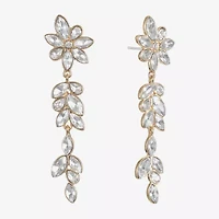 Monet Jewelry Womens Glass Marquise Hypoallergenic Drop Earrings