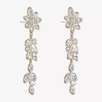 Monet Jewelry Womens Glass Marquise Hypoallergenic Drop Earrings