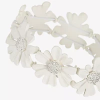 Liz Claiborne Womens Flower Stretch Bracelet