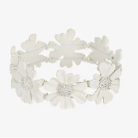 Liz Claiborne Womens Flower Stretch Bracelet