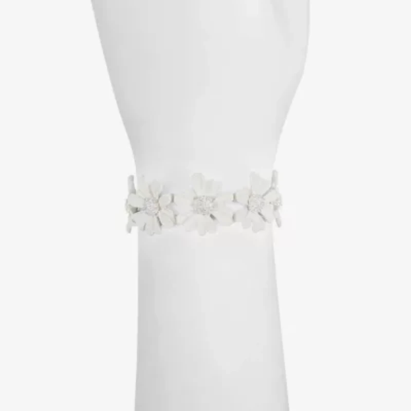 Liz Claiborne Womens Flower Stretch Bracelet