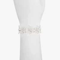 Liz Claiborne Womens Flower Stretch Bracelet