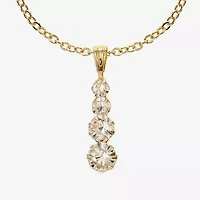 Monet Jewelry Womens Glass Round 15 Inch Pendant Necklace