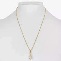 Monet Jewelry Womens Glass Round 15 Inch Pendant Necklace