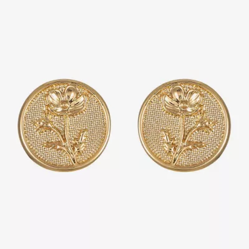 Monet Jewelry 16mm Round Stud Earrings