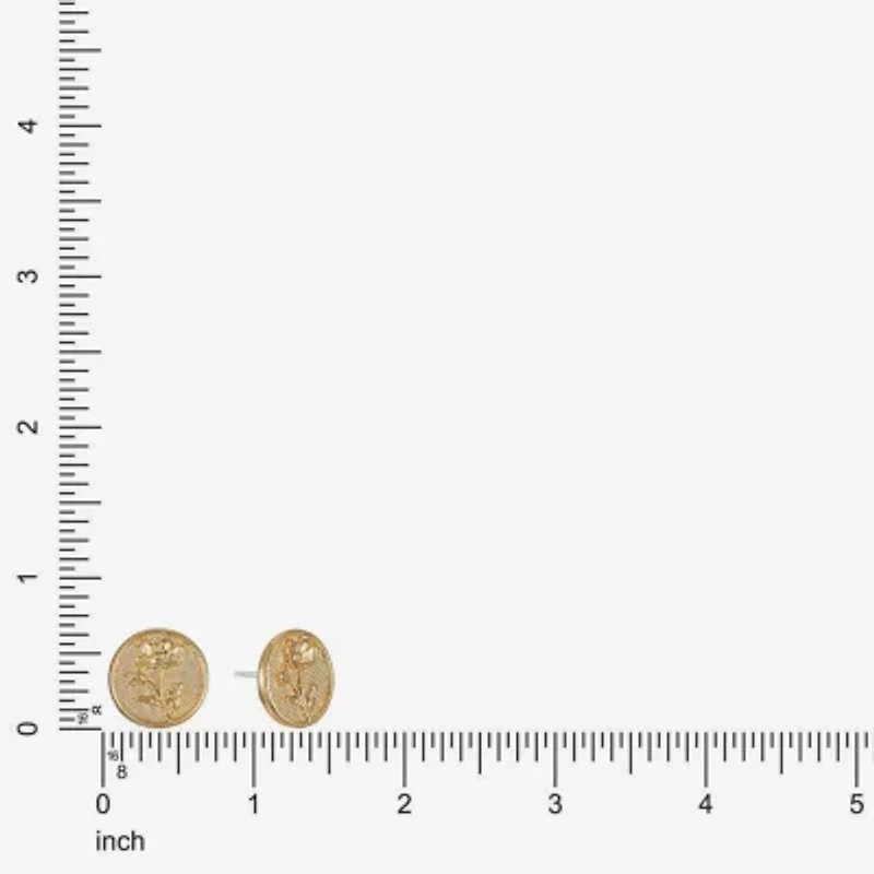 Monet Jewelry 16mm Round Stud Earrings