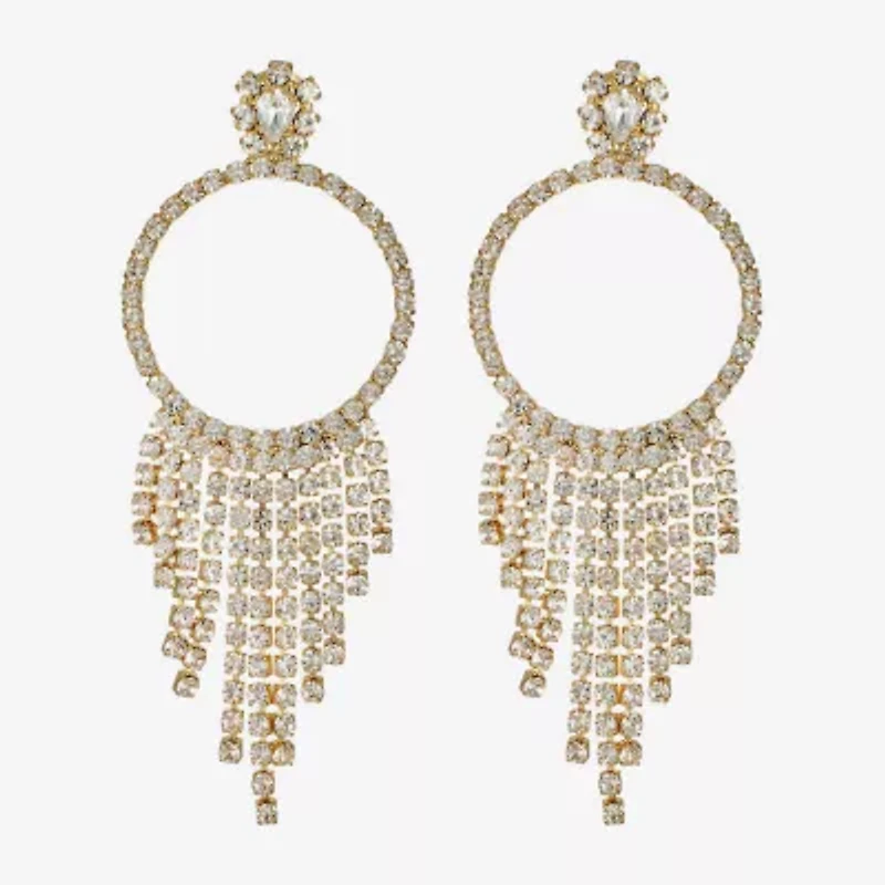 Monet Jewelry Womens Glass Round Hypoallergenic Drop Earrings