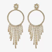 Monet Jewelry Womens Glass Round Hypoallergenic Drop Earrings