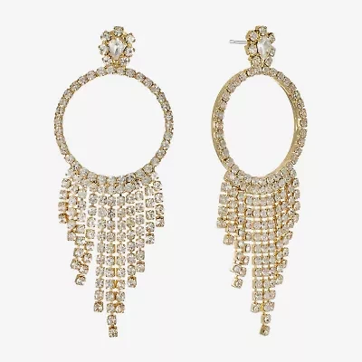 Monet Jewelry Womens Glass Round Hypoallergenic Drop Earrings