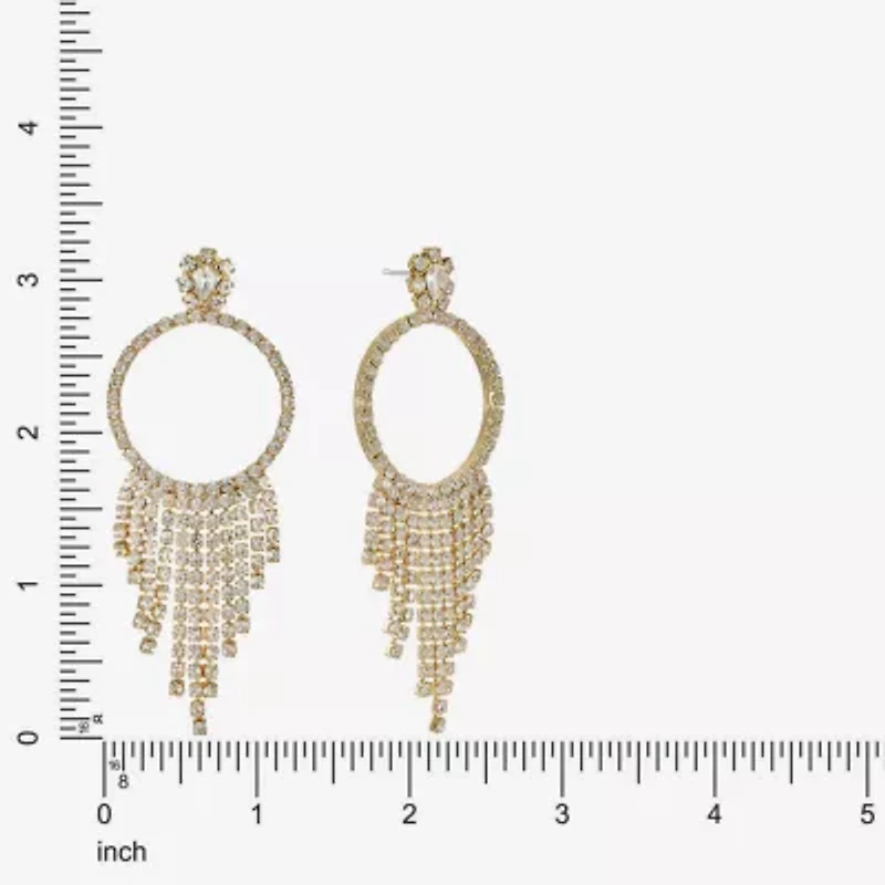 Monet Jewelry Womens Glass Round Hypoallergenic Drop Earrings