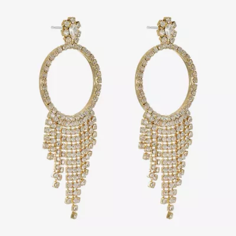 Monet Jewelry Womens Glass Round Hypoallergenic Drop Earrings