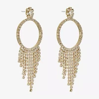 Monet Jewelry Womens Glass Round Hypoallergenic Drop Earrings