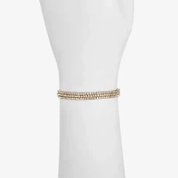 Monet Jewelry Womens Glass Round Stretch Bracelet