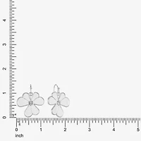 Liz Claiborne Womens Glass Flower Drop Earrings